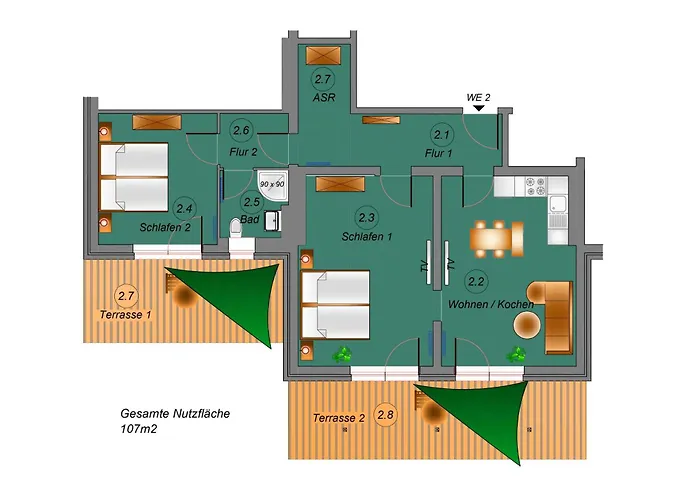 Widar - Odins Blick 2 - Privatstrand, Sauna, Garten *